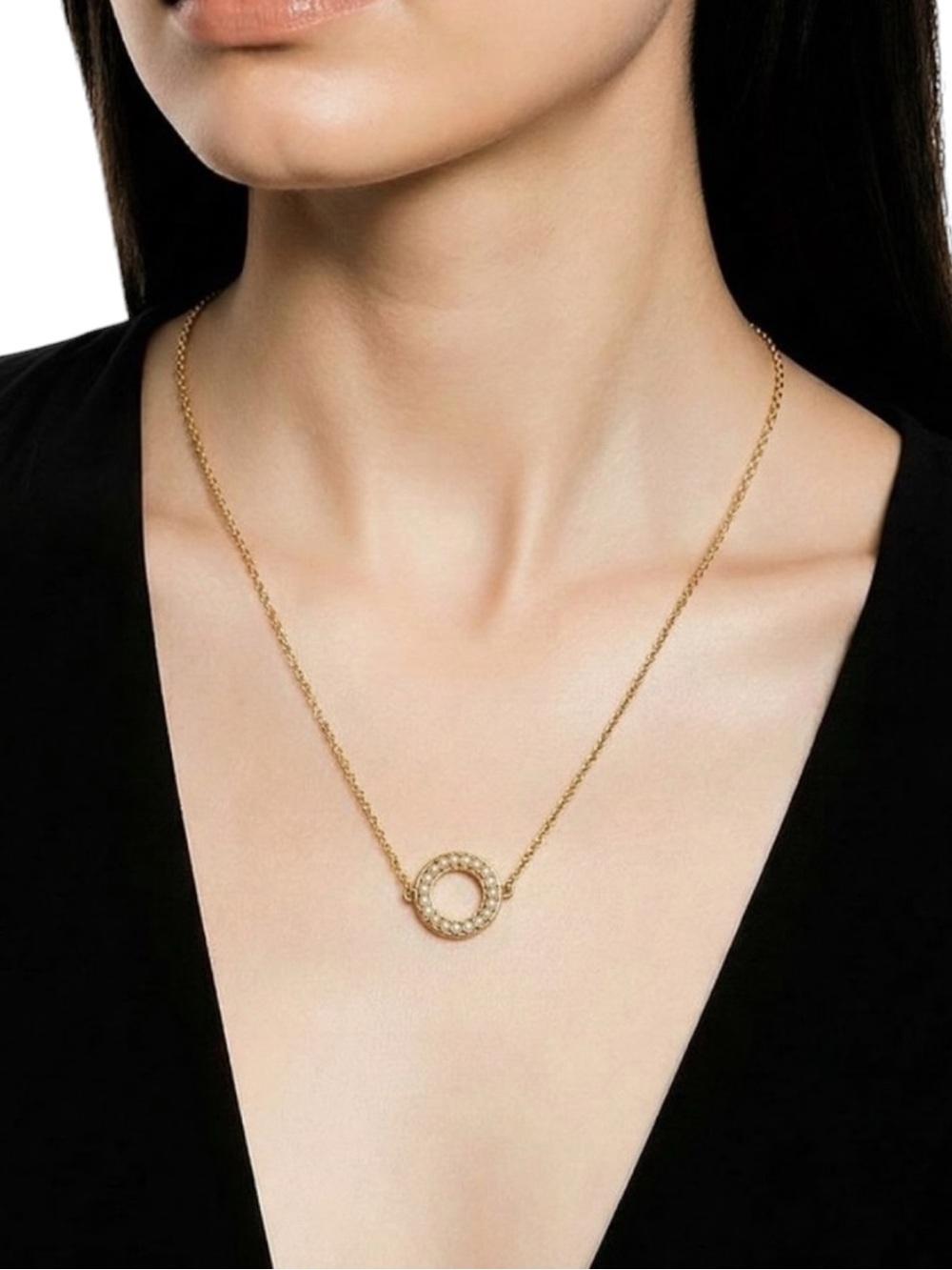 Plunder Jamie Necklace - Gold with Pearl Accents